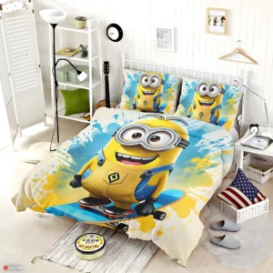 Alternative view of Minion Bed Set Queen King Twin Size - Custom Bedding Set